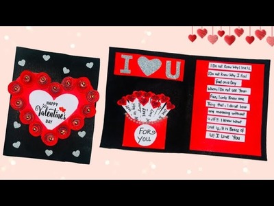 Valentines day Card ideas | handmade Greeting Card | how to make Valentines day card #valentinesday
