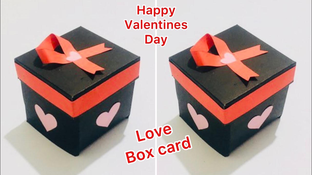 Valentines Day Cards | Valentines Cards Handmade | Love Box Card | Valentines Day Gift Box Idea