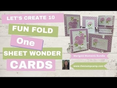 ????10 Marigold Moments Fun Fold One Sheet Wonder Cards You Will LOVE!