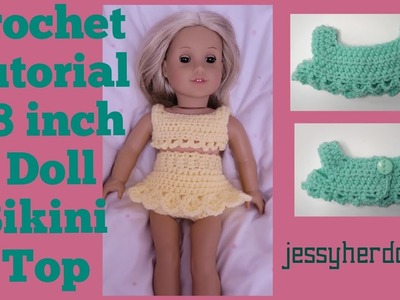 18-inch AG Doll Bikini Top Crochet Tutorial