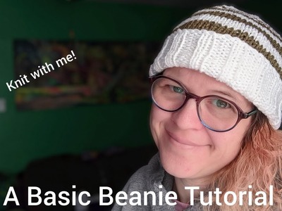 Adding Stripes to a Basic Beanie on Circular Needles | How to do a Jogless Join | FREE TUTORIAL