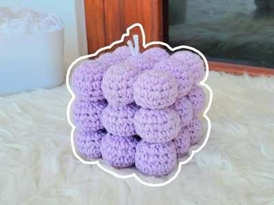 Aesthetic Candle Crochet Tutorial | Rajut | For Decoration