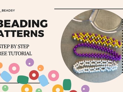 Beading patterns for bracelets, rings, necklaces | Free step by step tutorial for beginners