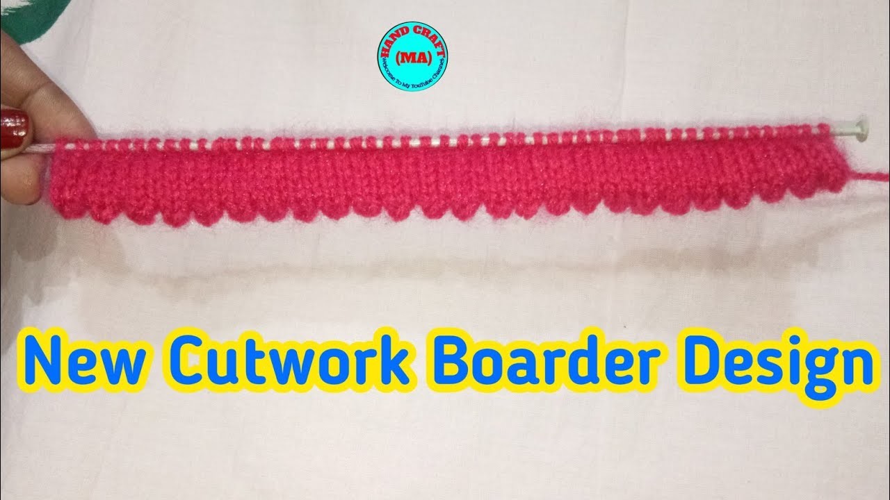 Beautiful Cutwork Sweater Border Design || Knitting Boarder Design || Cutwork Sweater Design ||