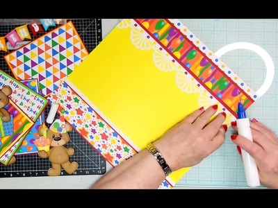Birthday Bears Scrapbook Layout Process Video