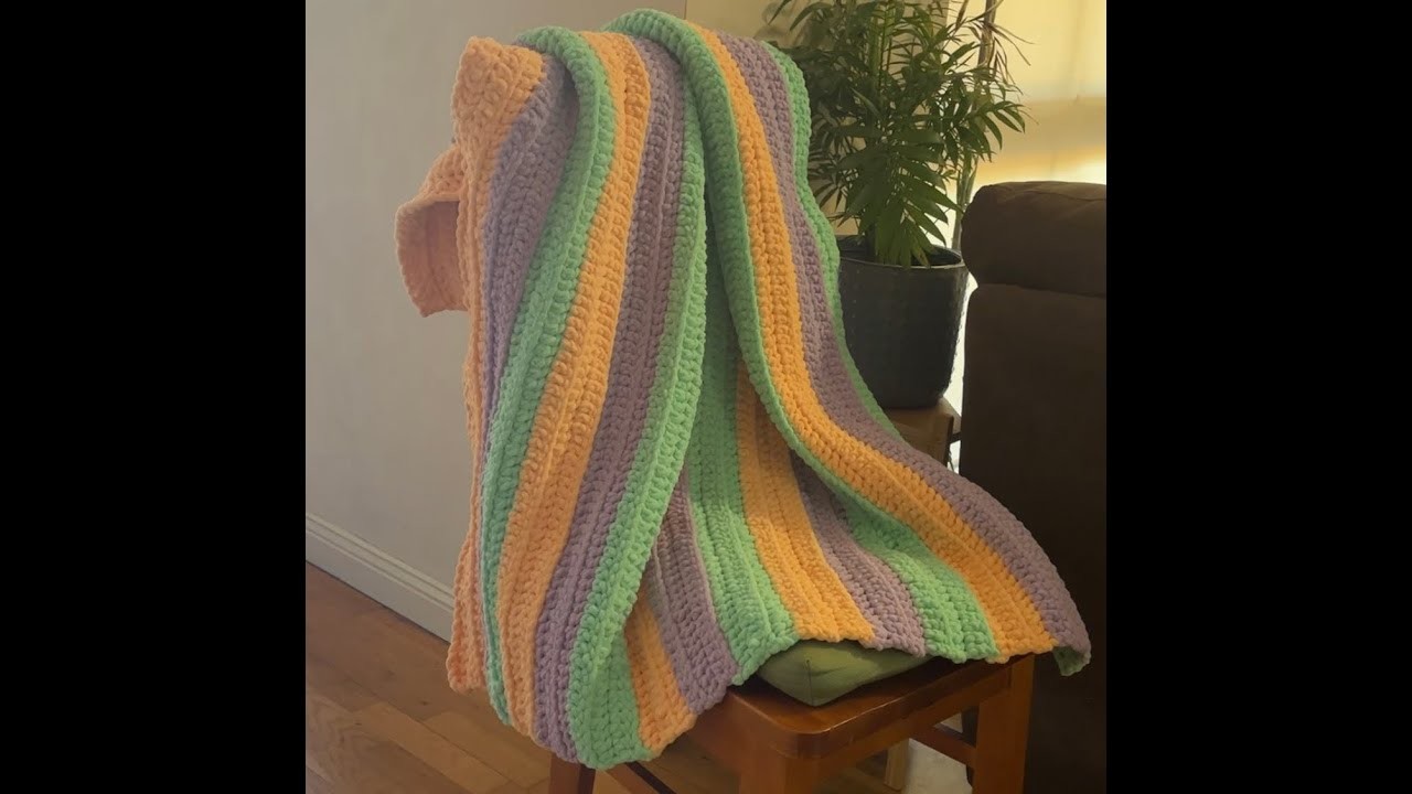 Crochet a thick, cuddly blanket