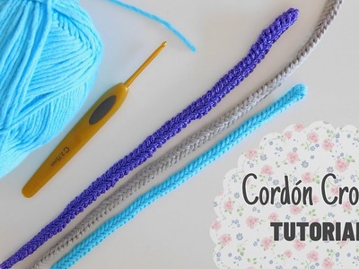 CROCHET BRAIDED CORD. Crochet Cord Tutorial Simple Fast Easy