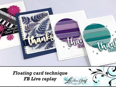Floating Card technique; FB Live replay
