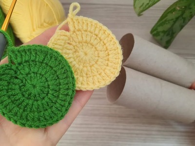 Gorgeous crochet Idea with Paper Roll. Step by step explanation for beginners