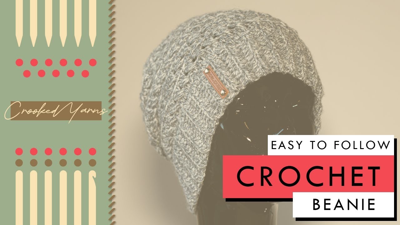 How to Crochet a Slouch Beanie Hat | Crochet Project Tutorial | UK Terminology - Right Handed