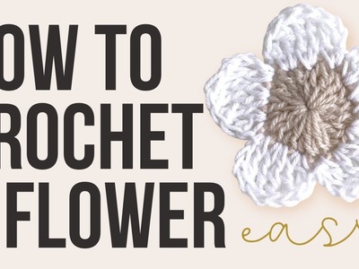 HOW TO MAKE A CROCHET FLOWER - Easy Beginner Crochet Tutorial - Magic Circle Crochet Daisy