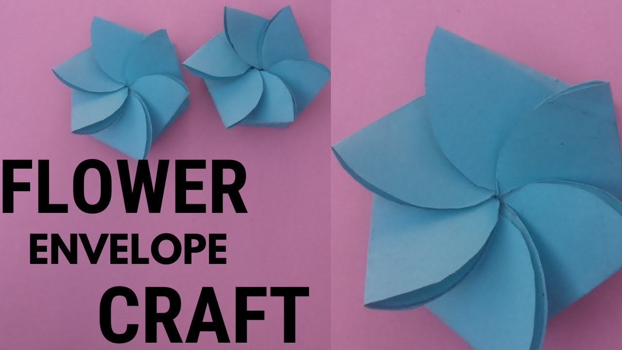 How to make Flower envelope Card&Craft|Handmade Flower Craft envelope