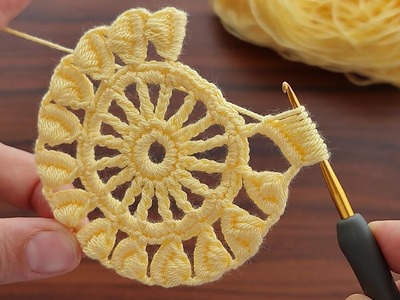 INCREDIBLE ???? BEAUTIFUL Super easy How to crochet a coaster supla motif make order sell.