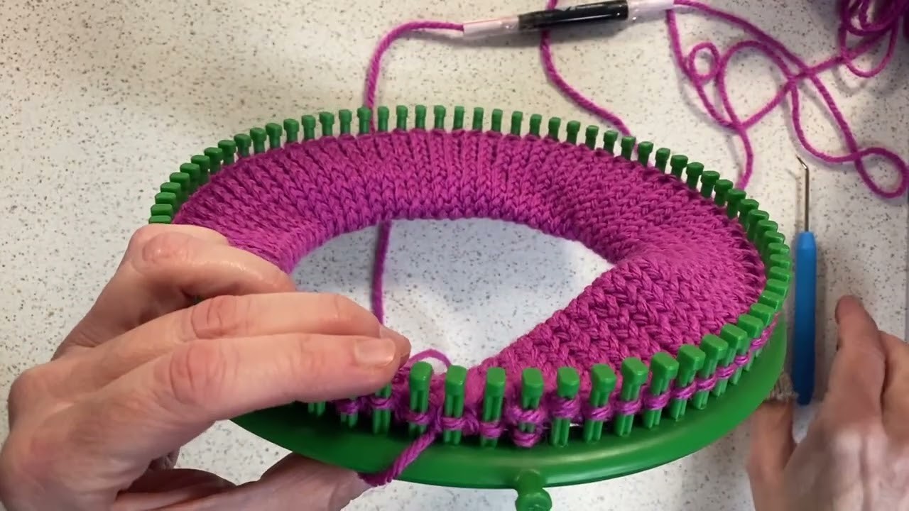 Knitting a Hat with a Knitting Loom