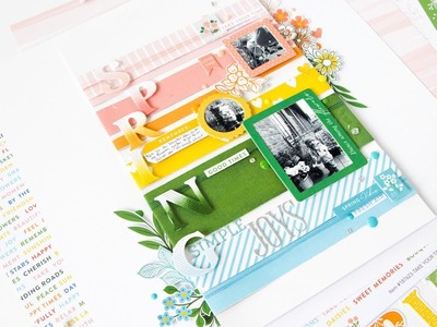 Live with Kathleen: Scrapbook Layout featuring Spring Vibes
