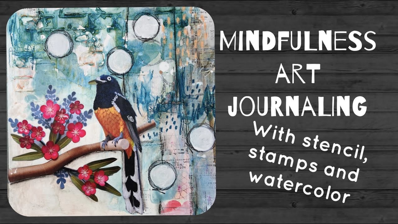 Mindfulness art journaling - perfect moment - process video