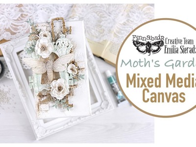 Mixed Media Canvas - Moth's Garden for Finnabair