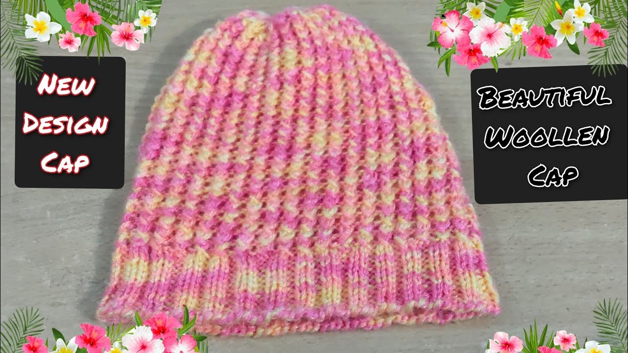 New woollen designer cap for girls and ladies.unique topi Ka design.Usha Rathi