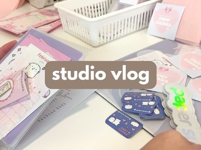 ☁️  no music shop update orders ???? small business studio vlog | work with me
