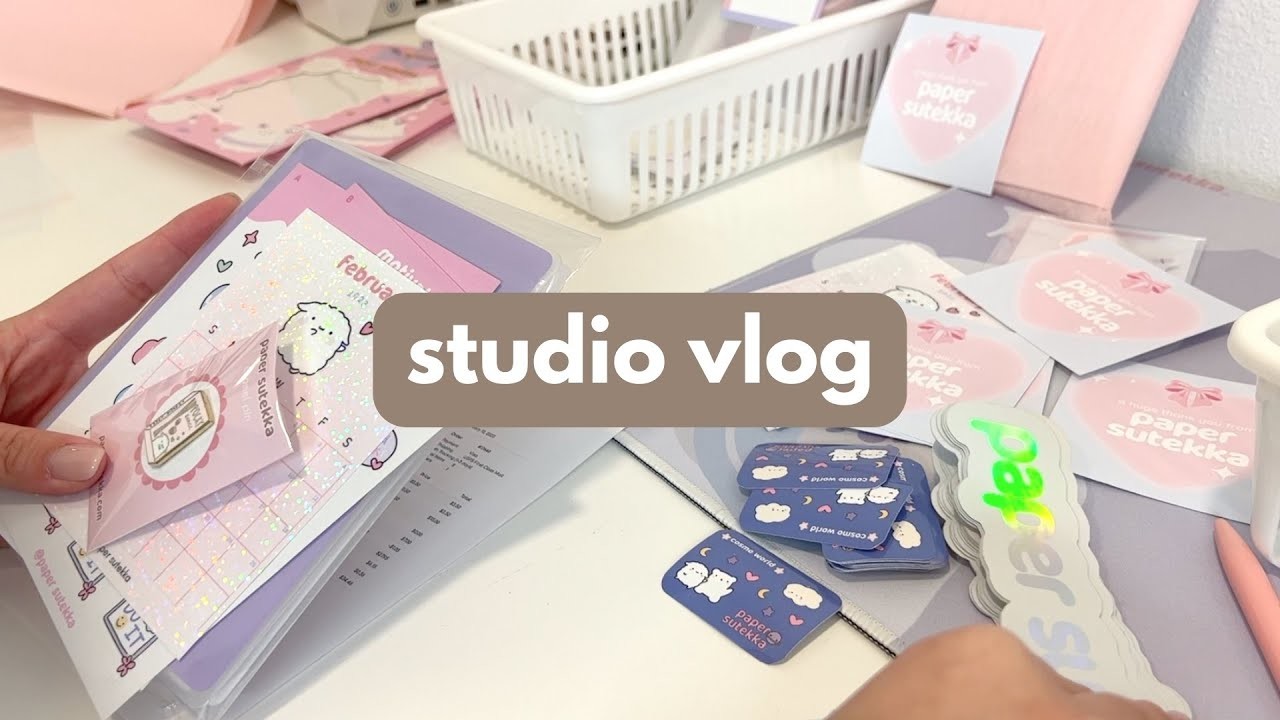 ☁️  no music shop update orders ???? small business studio vlog | work with me