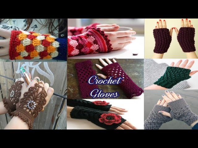 Shab Fashion Design Leatest Corchet Glaves Desighn 2023.Corchet Fingerless Gloves