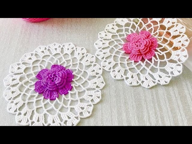 SUPER IDEA GORGEOUS Crochet Napkin and Doily Pattern Tutorial