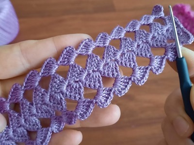 Wow How to crochet make an eye-catching, very stylish,very beautiful crochet knit?