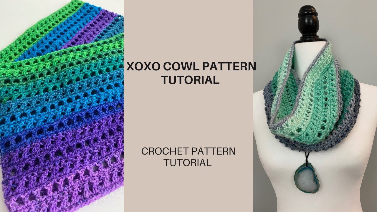 XOXO Cowl Tutorial | Crochet Pattern Tutorial | Beginner Crochet Project