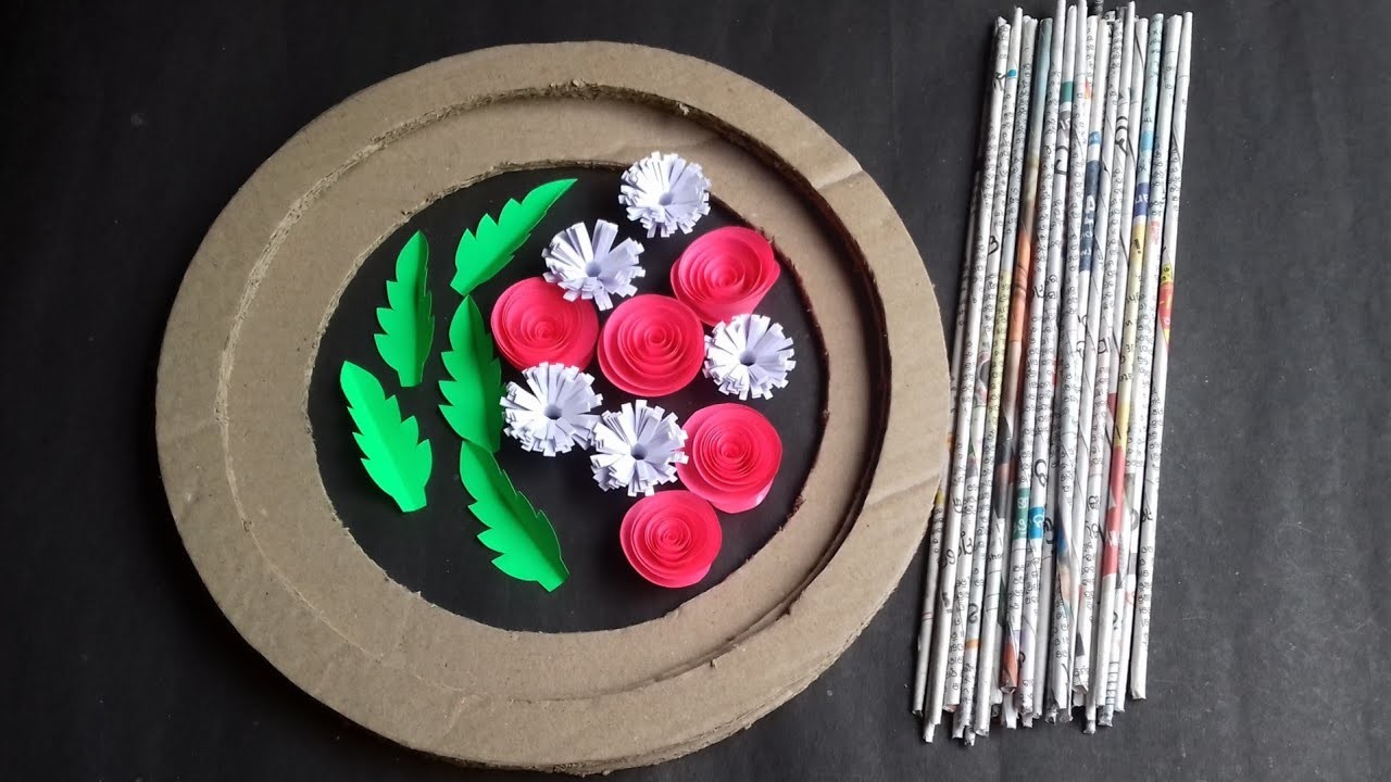 3 Beautiful Wall Hanging Ideas | Paper  Flower Wall Decor Ideas | Paper Crafts @craftgallery96