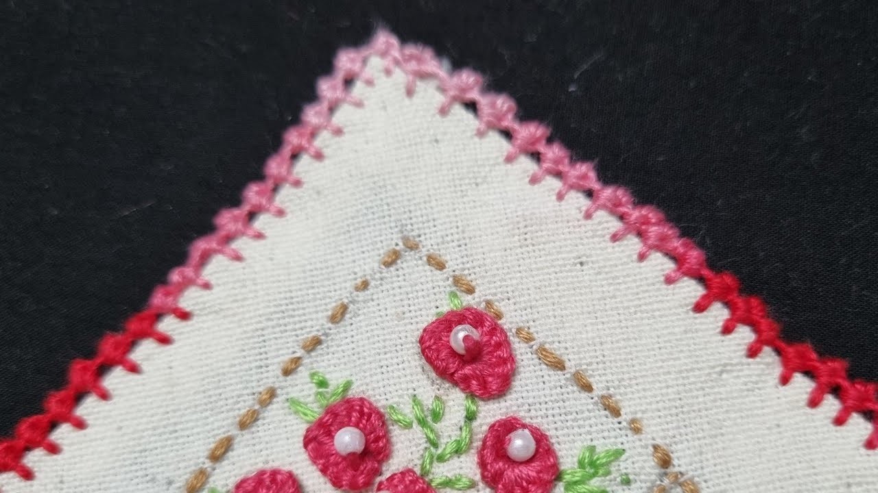 575-Very simple edging with needle(My special projects)