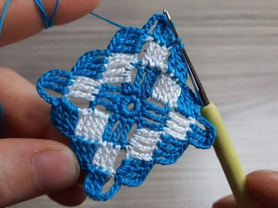 AMAZING???? Beautiful Crochet square motif. Summer Shawl, Sweater, Blouse and Runner Pattern