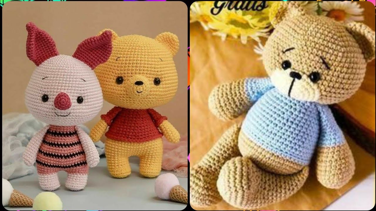 Beautiful crochet toys for baby shower gift -Free patterns collection