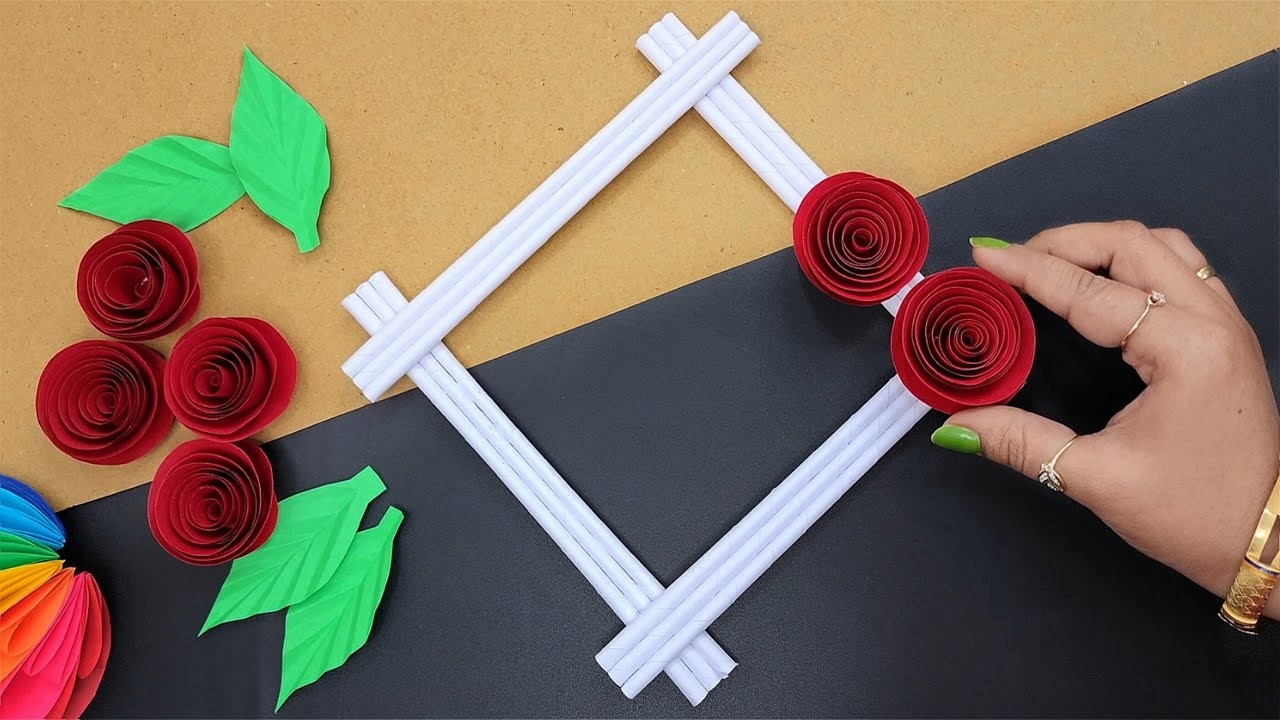 Beautiful Wall Hanging Craft. Paper craft for Home Decoration. Paper Flower Wall Hanging. DIY
