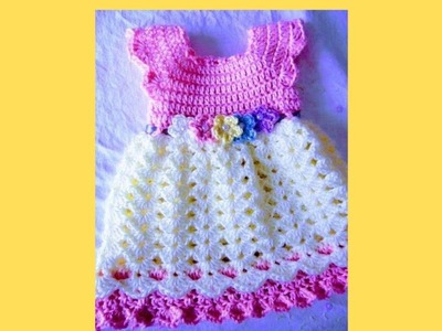 Brilliant And Fascinating Free Crochet Baby Dress Girl Pattern. ideas #crochet #craft #babydress
