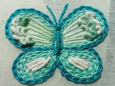 ????Butterfly embroidery design! chain stitch! billion stitch!