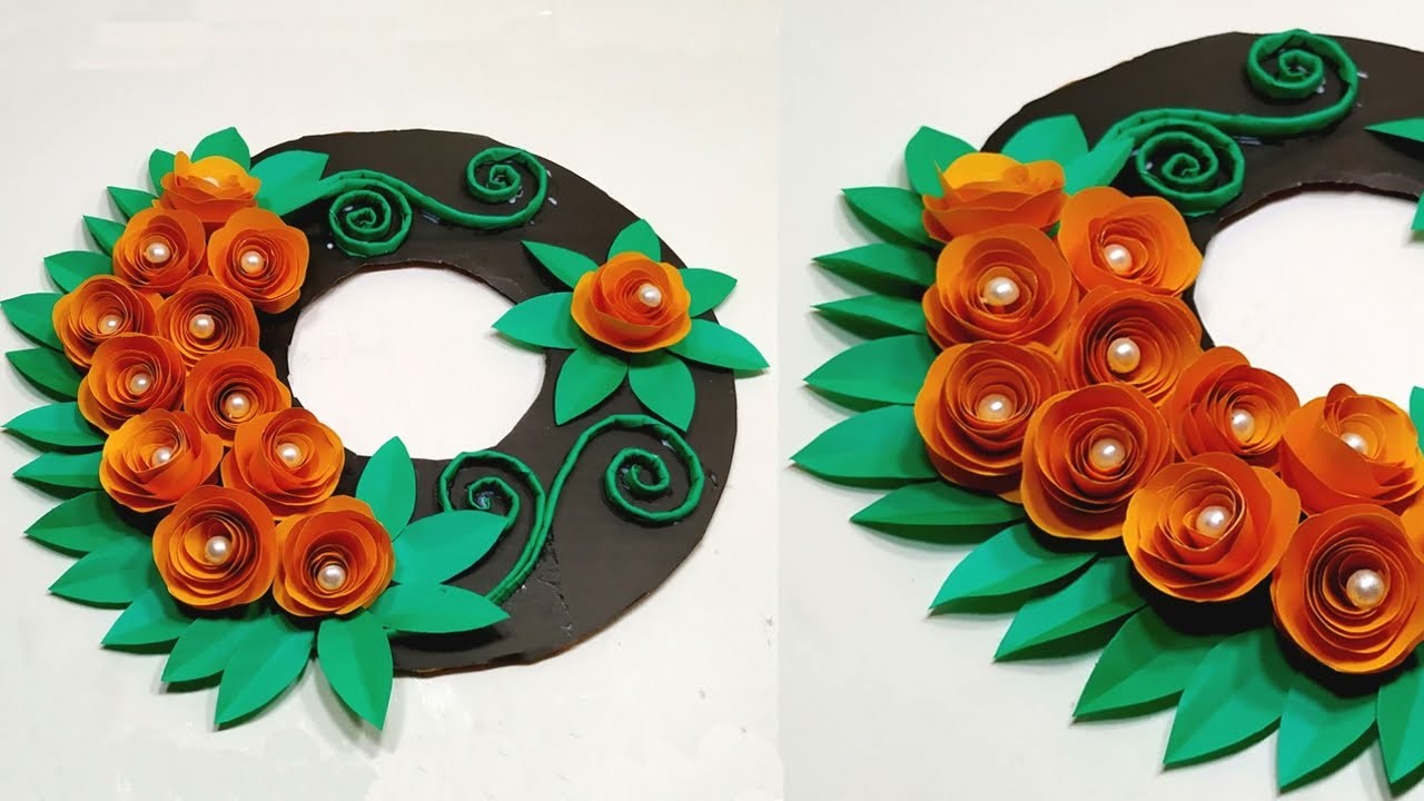 Circle flower | Wall Hanging Craft Ideas | DIY | Paper Wall Hanging | Hand Crafts