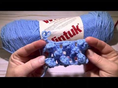 Crochet: Easy fun popcorn lace stitch pattern