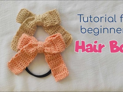 Crochet Hair Bow????????????|tutorial for beginners #crochet #handmade #hairbow#diy #gift