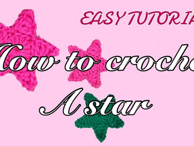 Crochet mini star for beginners | easy tutorial