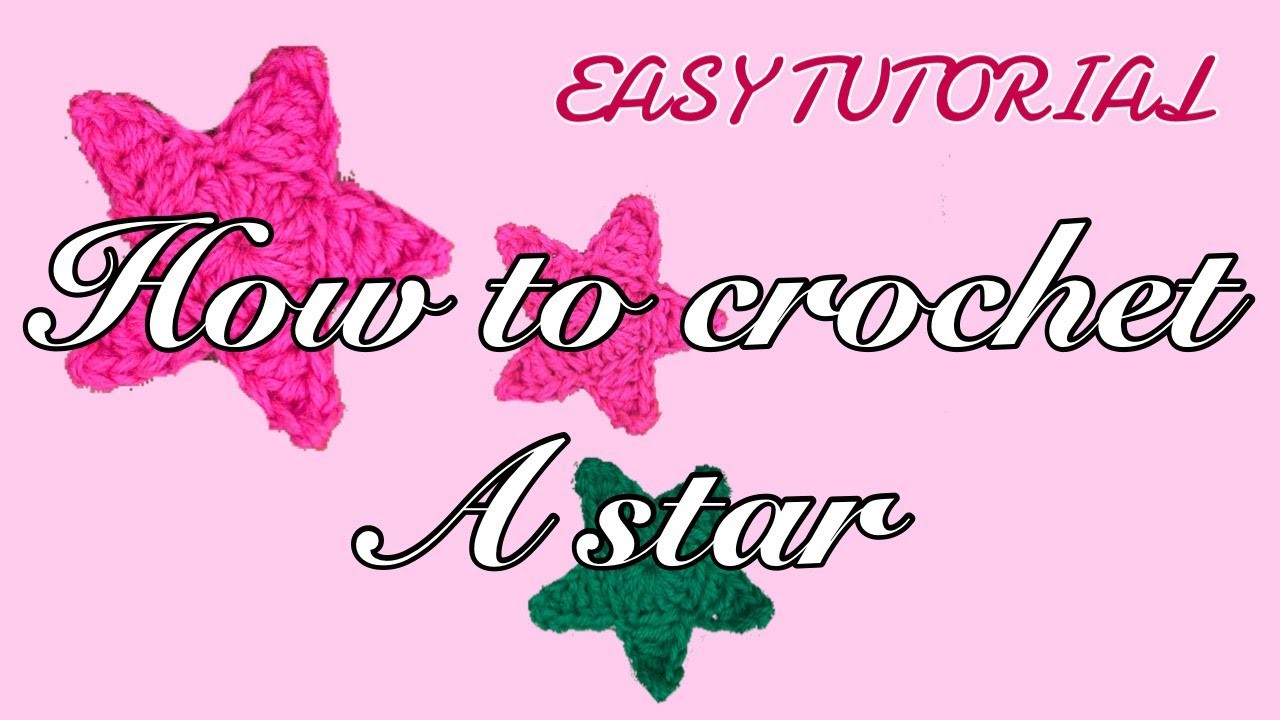Crochet mini star for beginners | easy tutorial