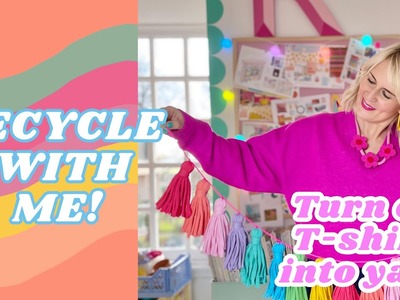 DID YOU KNOW???? You can recycle old t-shirts and turn them into yarn!!