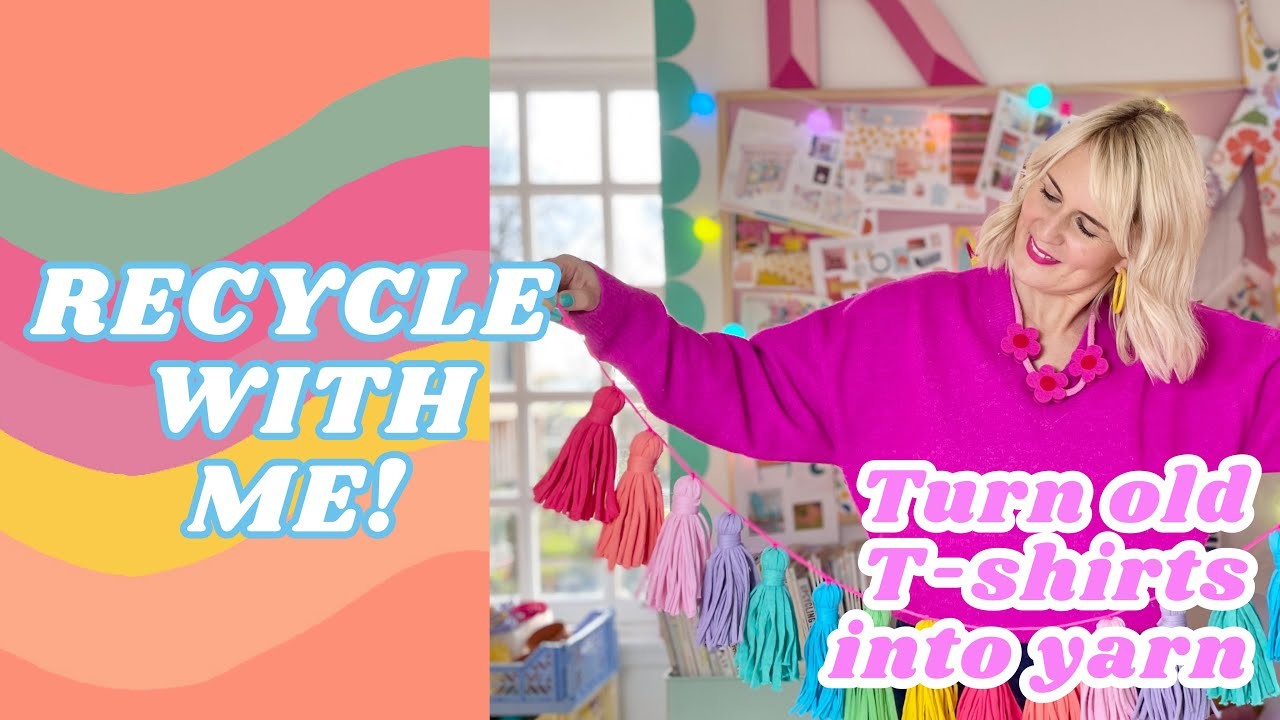 DID YOU KNOW???? You can recycle old t-shirts and turn them into yarn!!