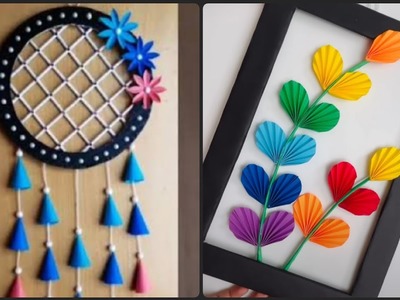 Easy 2 Wall Hanging Craft Ideas. Paper crafts.Wall decor with???????? Republic day craft