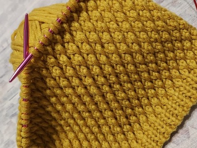 Easy "Scales" Knitting Pattern | Dense Knitting | 4 row repeat