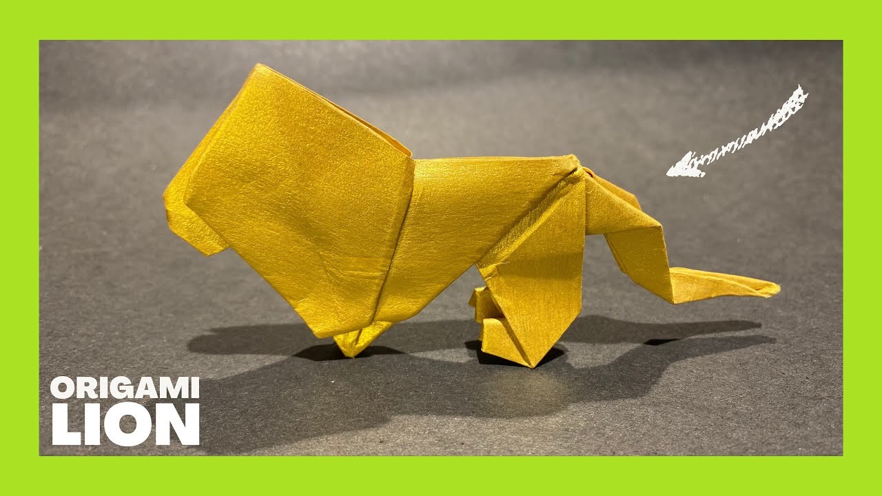 How to Make a Paper Lion| Easy Origami Lion