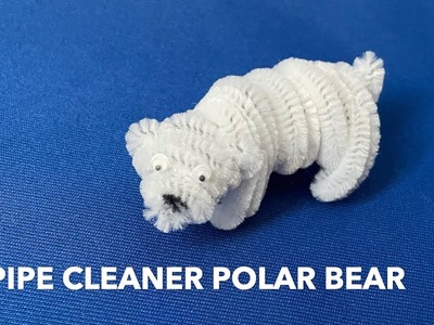 How to Make a Pipe Cleaner Polar Bear | Pipe Cleaner Craft