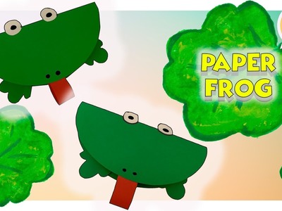 How To Make Easy Paper Frog - KIDS craft - Craft Ideas
