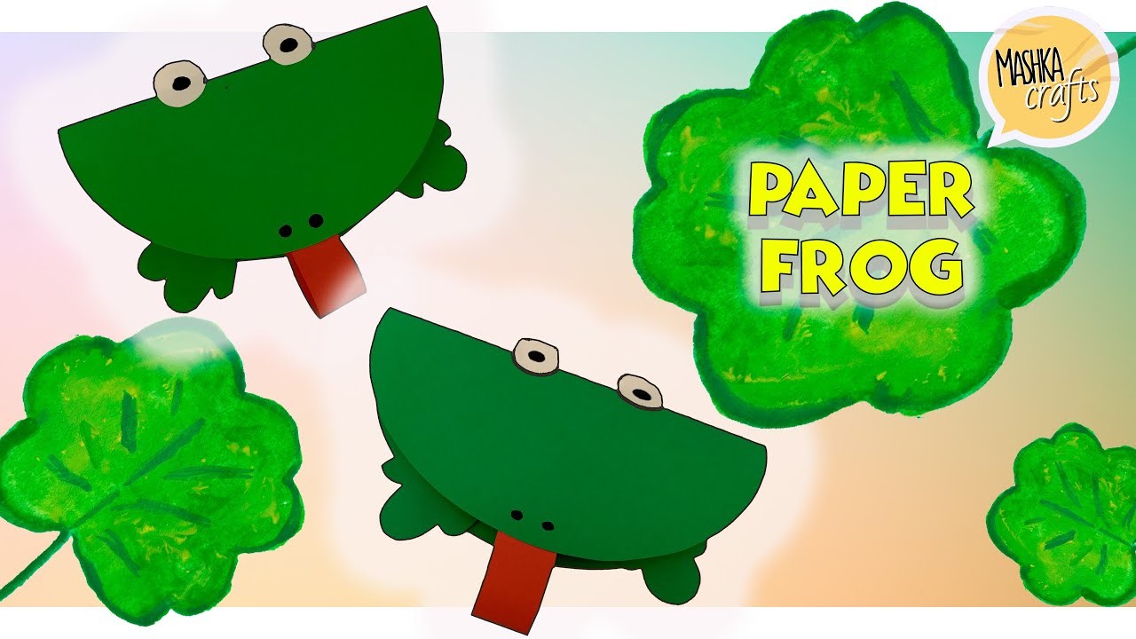 How To Make Easy Paper Frog - KIDS craft - Craft Ideas