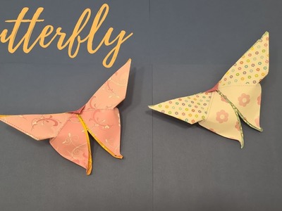 How to make Origami paper Butterfly ???? Easy craft
