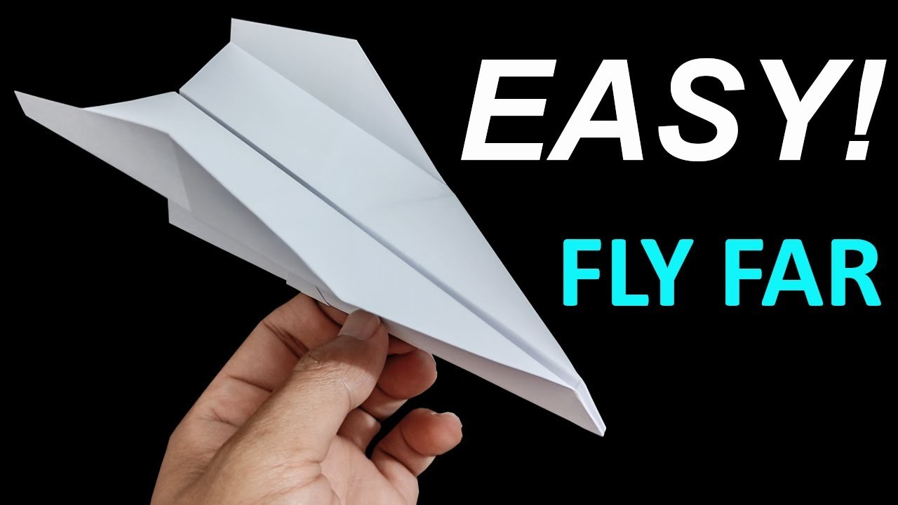 How To Make Paper Airplane Easy that Fly Far | Paper Planes Channel